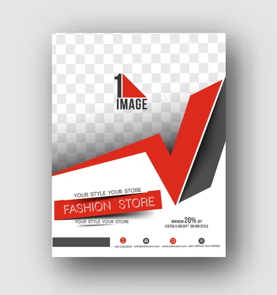 Flyer, Poster & magazine design Mise en page — Image vectorielle