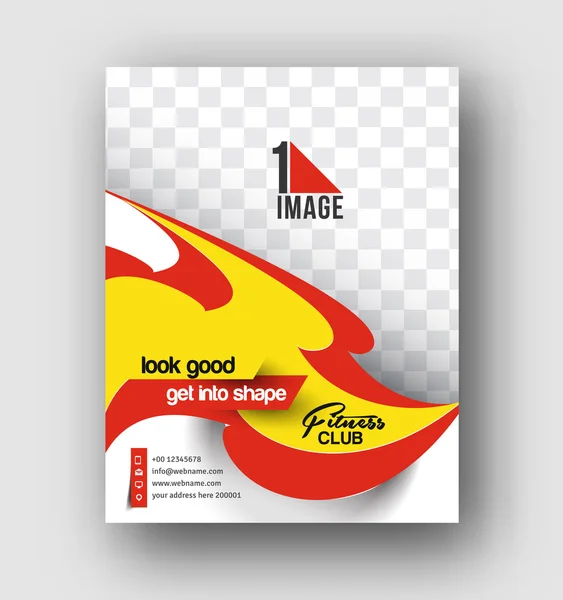 Flyer, poster e design di riviste Layout — Vettoriale Stock