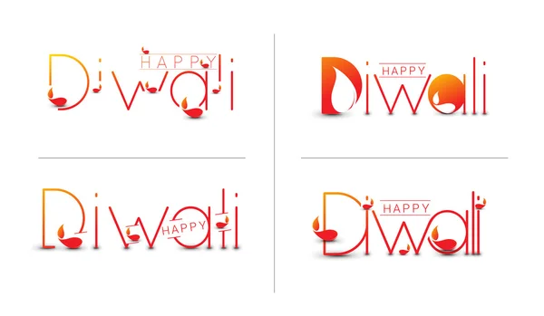 Joyeux fond Diwali — Image vectorielle