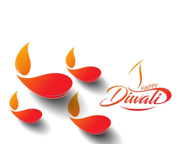 Joyeux fond Diwali — Image vectorielle