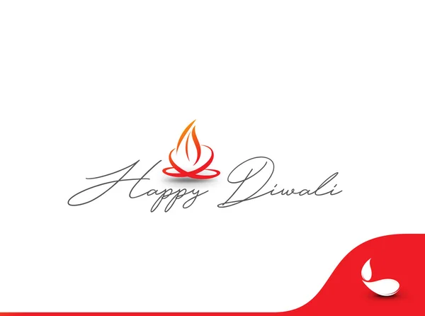 Joyeux fond Diwali — Image vectorielle