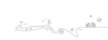 Soyut Mutlu Yıllar 2021 Metin Tasarım Şablonu, Vektör illüstrasyonu.