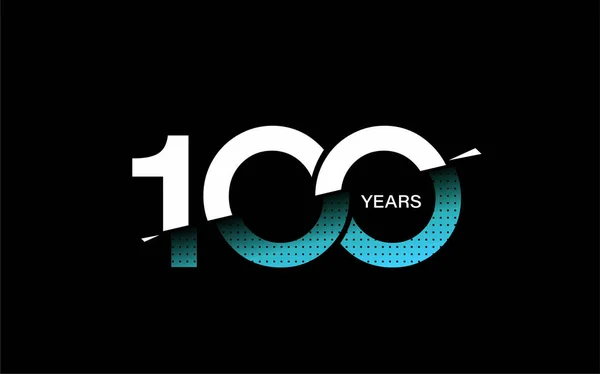 100周年記念ベクトルデザイン — ストックベクタ