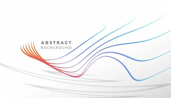 Linha Onda Arco Íris Abstrato Com Espaço Seu Texto Ilustração — Vetor de Stock