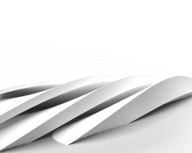 Dalgalarla soyut arkaplan oluşturuluyor. Yaratıcı Mimari Kavram.