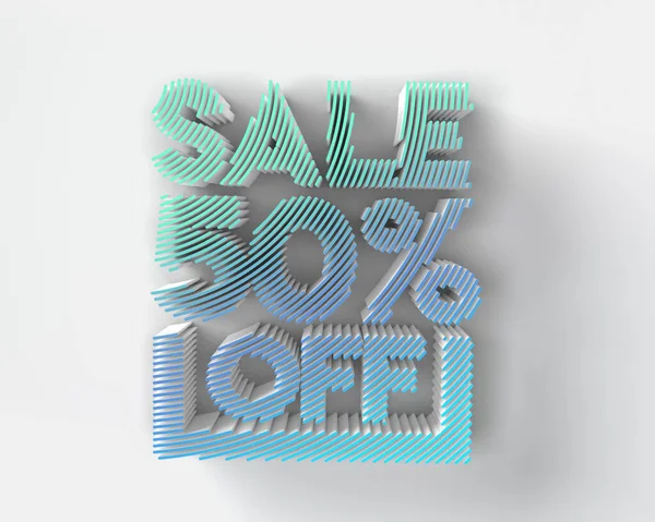 Sale Discount Banner Silver Discount Illustration Design — 스톡 사진