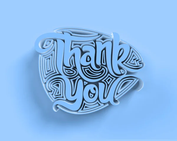 Render Danke Gold Schriftzug Typografisches Illustrationsdesign — Stockfoto