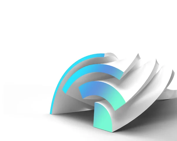 Internet Web Communication Concept Rss Symbol Icon Button Design — Stock Photo, Image