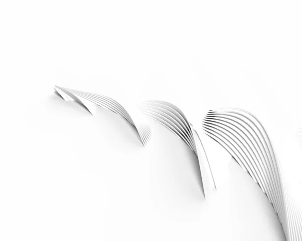 Weergave Van Abstracte Achtergrond Met Golven Creatief Architectonisch Concept — Stockfoto