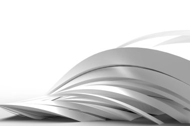 Dalgalarla soyut arkaplan oluşturuluyor. Yaratıcı Mimari Kavram.