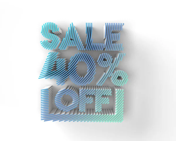 Render Sale Discount Banner Προσφορά Έκπτωση Illustration Design — Φωτογραφία Αρχείου