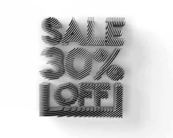 Render Sale Discount Banner Προσφορά Έκπτωση Illustration Design — Φωτογραφία Αρχείου