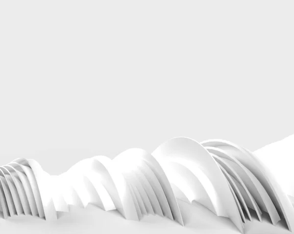 3Dレンダーウェーブバンド表面概要背景 デジタル3Dイラストデザイン — ストック写真