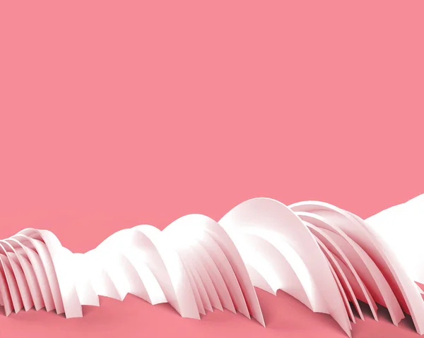 Render Wave Поверхности Полосы Абстрактного Фона Цифровая Трехмерная Иллюстрация — стоковое фото