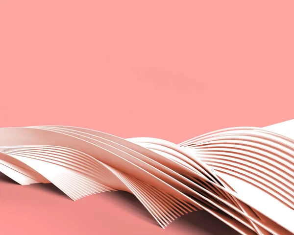 Render Wave Bandyta Abstrakt Bakgrund Digital Illustration Design — Stockfoto