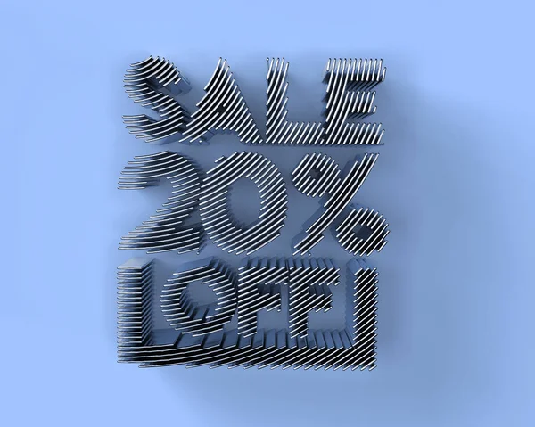 Render Sale Discount Banner Discount Offer Illustration Design — Stock Photo, Image