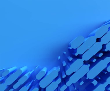 3D görüntüleme soyut arkaplan. Yaratıcı Mimari Kavram.