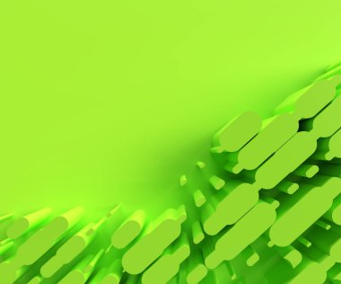 3D görüntüleme soyut arkaplan. Yaratıcı Mimari Kavram.