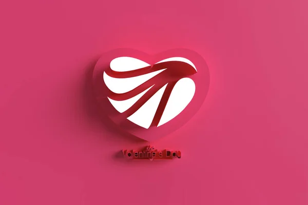 Render Heart Love Symbool Valentijnsdag Teken Illustratie Grafisch Ontwerp — Stockfoto