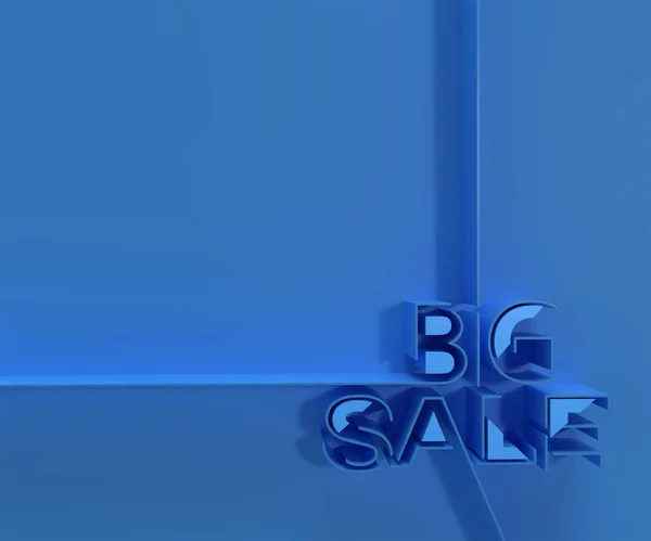 Render Big Sale Text Illustration Graphic Design — Stock Photo, Image