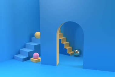 3D Karmaşık İş Merdivenleri Sorusu, 3D Resim Tasarımı.