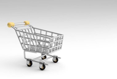 3B Render Rending Cart Simge Tasarımı.