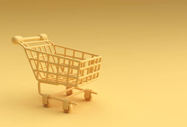 Render Shopping Cart Icon — стоковое фото