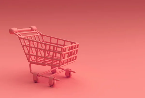 Render Shopping Cart Icon — стоковое фото