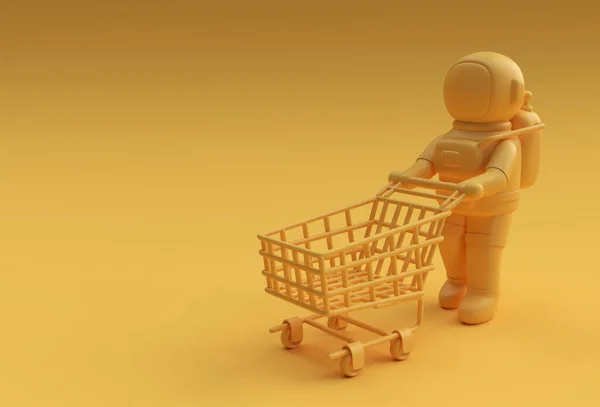 Render Дизайном Shopping Cart Icon — стоковое фото