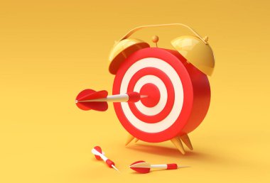 3B Render Alarm Saati Hedefi ok Zaman Yönetimi, Planlama, İş Hedefleme ve Akıllı Çözümler Tasarımı.