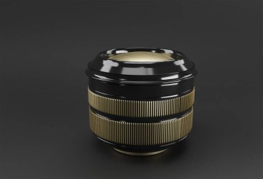 3B yansımalı gerçekçi kamera lensi.