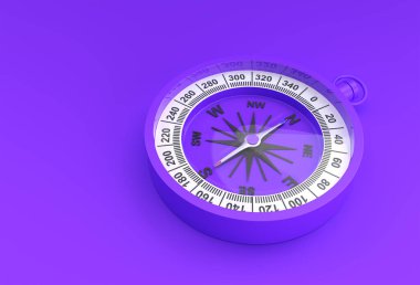 Turkuaz Pusula 3d Resim Çizimi.