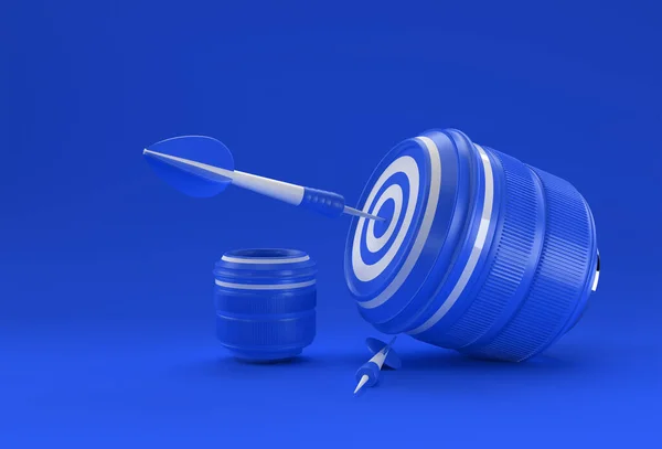 Realistic Camera Lens Target Perfect Shoot Rendering — Stock Photo, Image