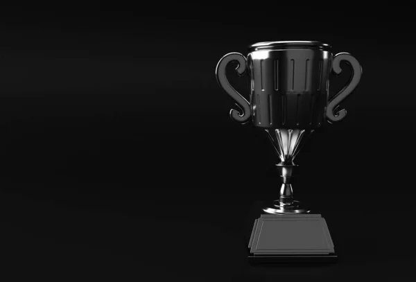 Render Trophy Cup Geïsoleerd Kleur Achtergrond — Stockfoto