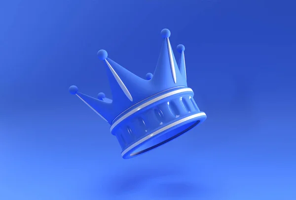 Render Illustration Turkos Crown Isolerad Färg Bakgrund — Stockfoto