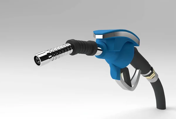 Render Ugello Pompa Carburante Isolato Sfondo Colore — Foto Stock