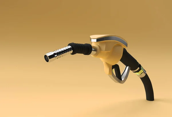 Render Ugello Pompa Carburante Isolato Sfondo Colore — Foto Stock