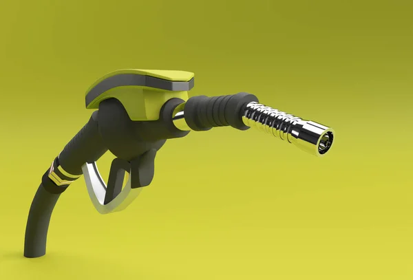 Render Ugello Pompa Carburante Isolato Sfondo Colore — Foto Stock