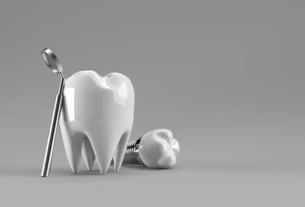 Dental Model Premolar Tooth Rendering — Stock Photo, Image