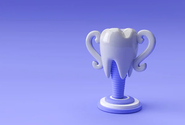 Modelo Troféu Dentário Dente Pré Molar Rendering — Fotografia de Stock