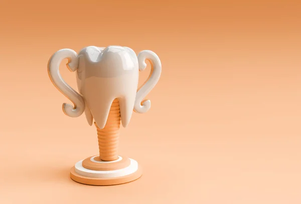 Modelo Troféu Dentário Dente Pré Molar Rendering — Fotografia de Stock