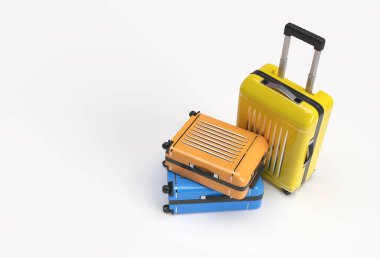 Pastel Beyaz Arkaplan Üzerine 3B Polykarbonat Hazırla.