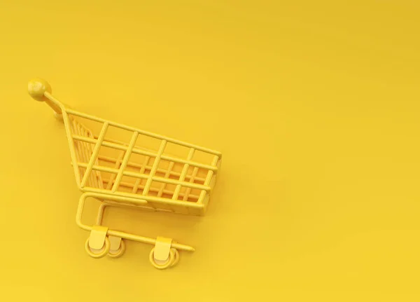 Render Shopping Cart Icon — стоковое фото