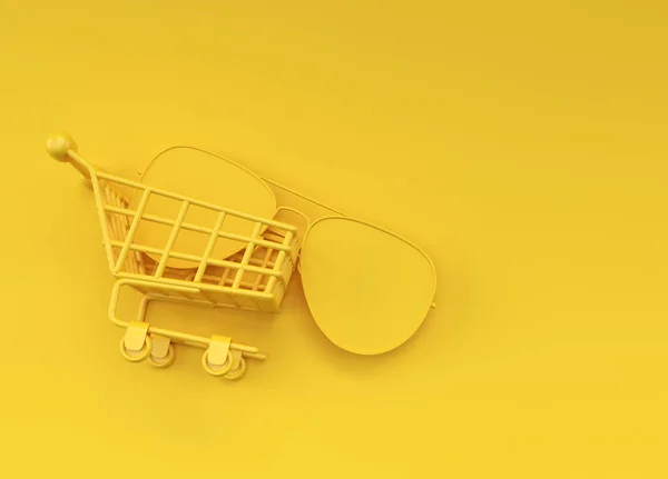 Рендер Дизайне Иллюстраций Shopping Cart — стоковое фото