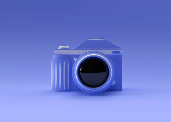 Render Slr Cámara Una Ilustración Color — Foto de Stock