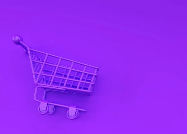 Render Shopping Cart Icon — стоковое фото