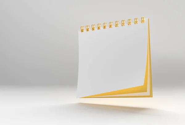 Render Notebook Mock Καθαρό Κενό Για Σχεδιασμό Και Διαφήμιση Άποψη — Φωτογραφία Αρχείου