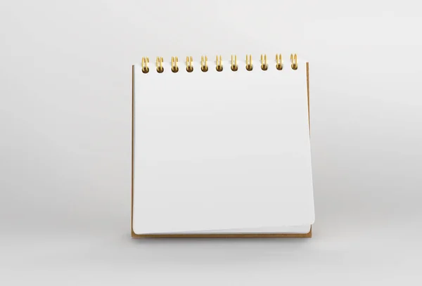 Render Notebook Model Met Schone Blanco Voor Ontwerp Reclame Illustratie — Stockfoto