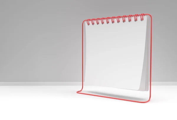 Render Notebook Mock Tiszta Üres Design Reklám Illusztráció Perspektíva Nézet — Stock Fotó