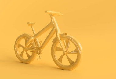 3D Render Concept of Modern Cycling  3D art design illustration.